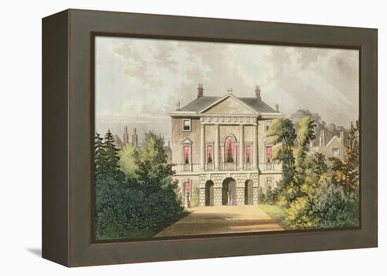 The New Lodge, Richmond Park, from Ackermann's 'Repository of Arts', Published C.1826-John Gendall-Framed Premier Image Canvas