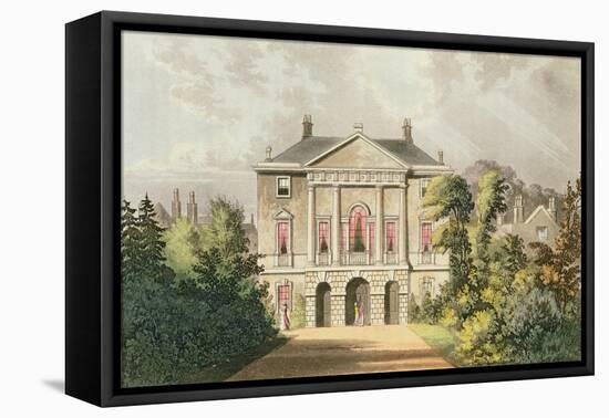 The New Lodge, Richmond Park, from Ackermann's 'Repository of Arts', Published C.1826-John Gendall-Framed Premier Image Canvas