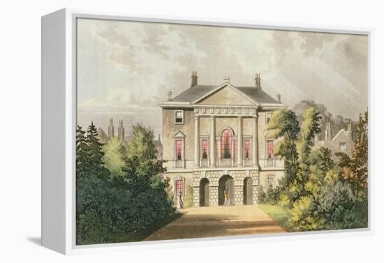 The New Lodge, Richmond Park, from Ackermann's 'Repository of Arts', Published C.1826-John Gendall-Framed Premier Image Canvas