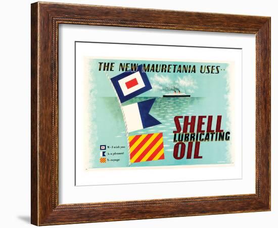 The New Mauretania Uses Shell-null-Framed Art Print