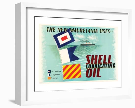 The New Mauretania Uses Shell-null-Framed Art Print