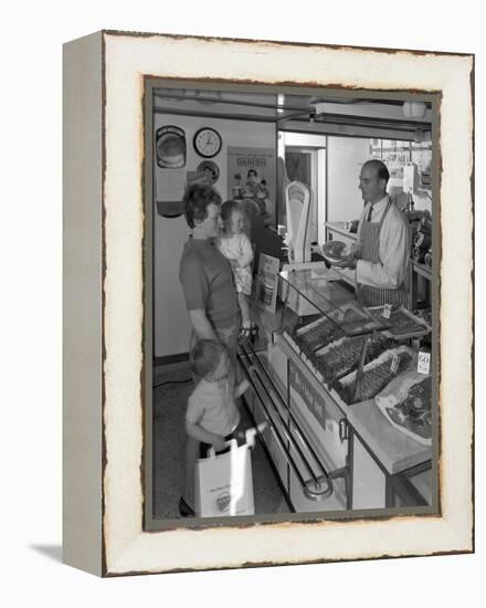 The New Metric System of Buying Food, Stocksbridge, Near Sheffield, South Yorkshire, 1966-Michael Walters-Framed Premier Image Canvas