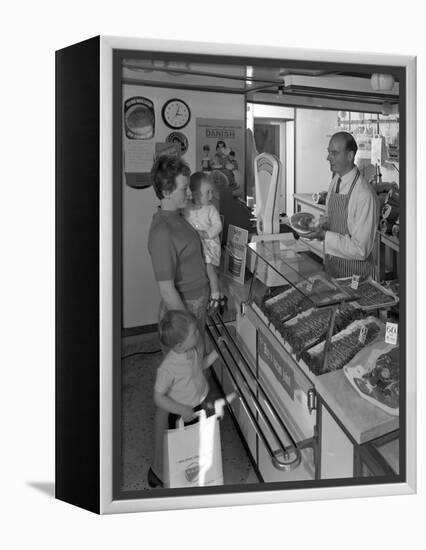 The New Metric System of Buying Food, Stocksbridge, Near Sheffield, South Yorkshire, 1966-Michael Walters-Framed Premier Image Canvas