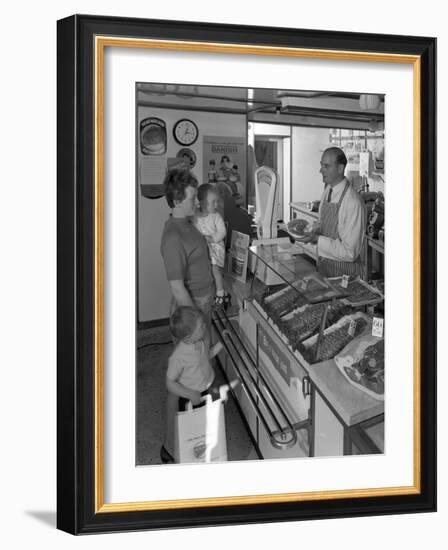 The New Metric System of Buying Food, Stocksbridge, Near Sheffield, South Yorkshire, 1966-Michael Walters-Framed Photographic Print