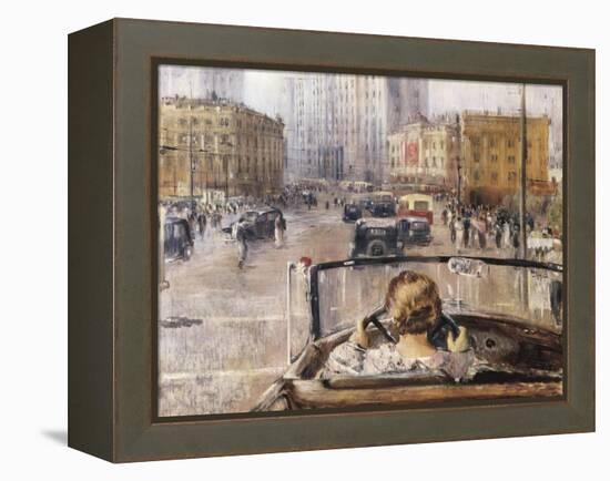 The New Moscow-Yuri Ivanovich Pimenov-Framed Stretched Canvas