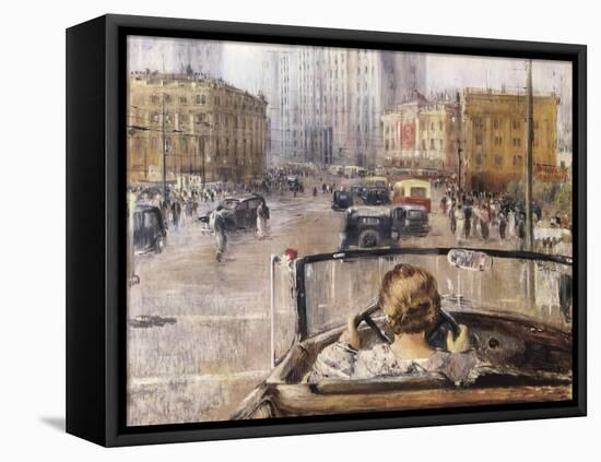 The New Moscow-Yuri Ivanovich Pimenov-Framed Stretched Canvas