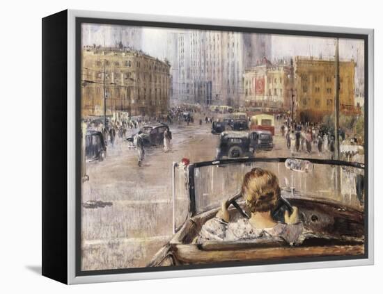 The New Moscow-Yuri Ivanovich Pimenov-Framed Stretched Canvas