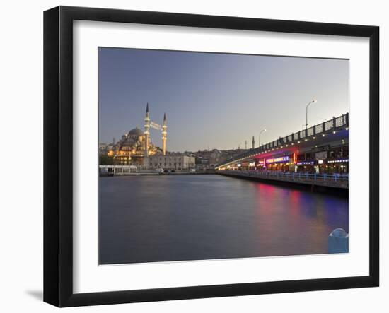 The New Mosque, Istanbul, Turkey, Europe, Eurasia-Simon Montgomery-Framed Photographic Print