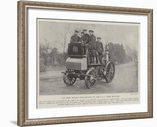 The New Motor Fire-Engine of the LCC Fire Brigade-null-Framed Giclee Print