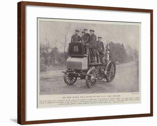 The New Motor Fire-Engine of the LCC Fire Brigade-null-Framed Giclee Print