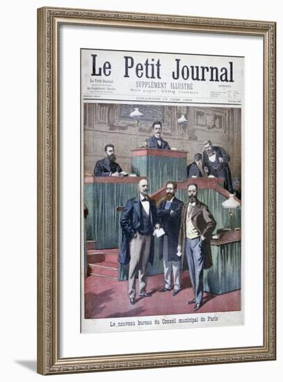 The New Municipal Council of Paris, 1900-Eugene Damblans-Framed Giclee Print