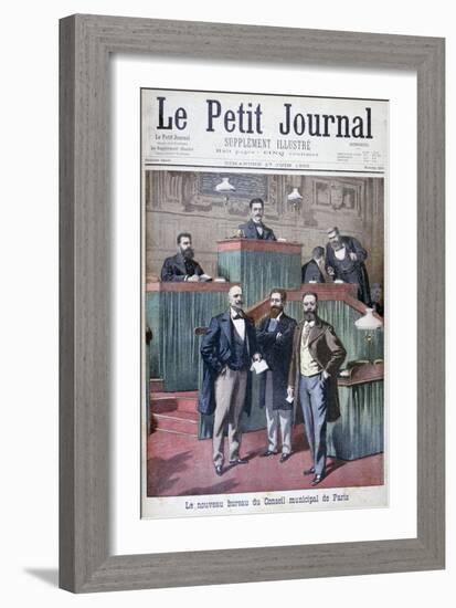 The New Municipal Council of Paris, 1900-Eugene Damblans-Framed Giclee Print