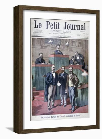 The New Municipal Council of Paris, 1900-Eugene Damblans-Framed Giclee Print