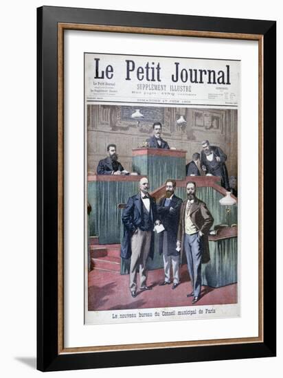 The New Municipal Council of Paris, 1900-Eugene Damblans-Framed Giclee Print