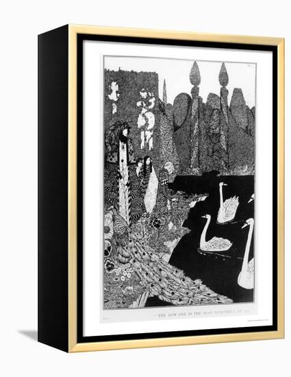 The New One is the Most Beautiful of All, Illustration for "The Ugly Duckling"-Harry Clarke-Framed Premier Image Canvas