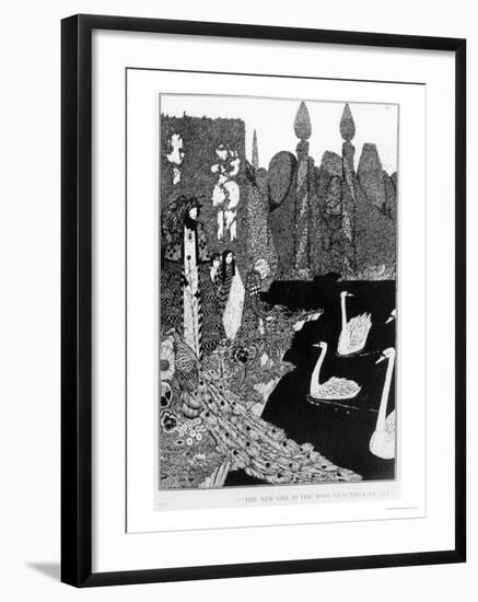 The New One is the Most Beautiful of All, Illustration for "The Ugly Duckling"-Harry Clarke-Framed Giclee Print