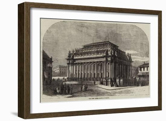 The New Opera-House at Malta-null-Framed Giclee Print