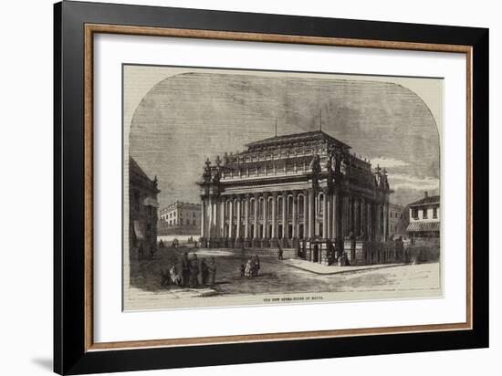 The New Opera-House at Malta-null-Framed Giclee Print