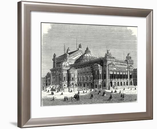 The New Opera in Paris and its Lightning Rods-null-Framed Giclee Print