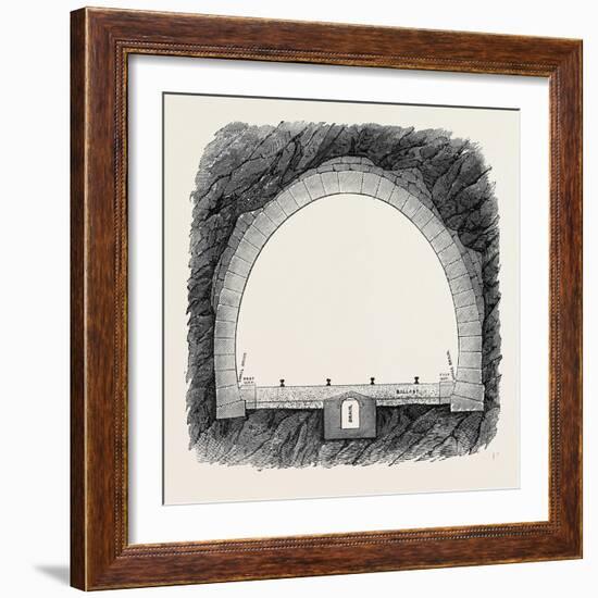 The New Overland Route to India and the Railway Tunnel of the Alps-null-Framed Giclee Print