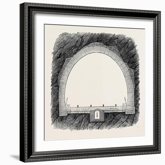 The New Overland Route to India and the Railway Tunnel of the Alps-null-Framed Giclee Print