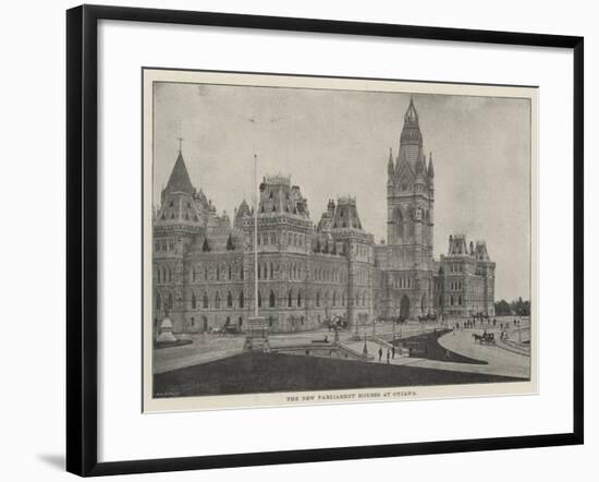 The New Parliament Houses at Ottawa-null-Framed Giclee Print