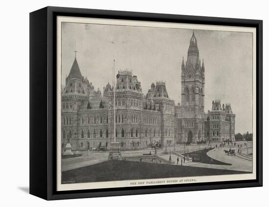 The New Parliament Houses at Ottawa-null-Framed Premier Image Canvas