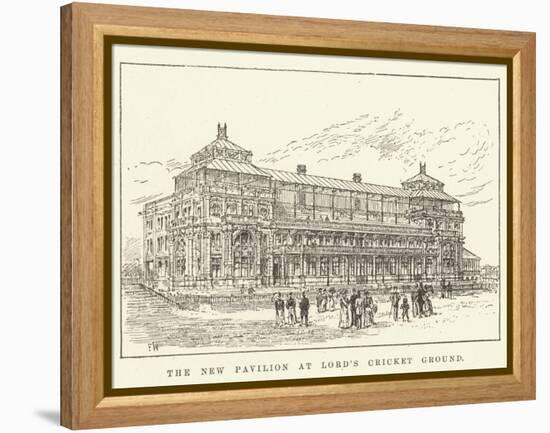 The New Pavilion at Lord's Cricket Ground-Frank Watkins-Framed Premier Image Canvas