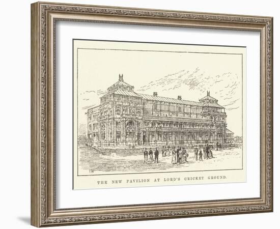 The New Pavilion at Lord's Cricket Ground-Frank Watkins-Framed Giclee Print