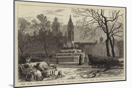 The New Public Gardens of St Pancras, Formerly Old St Pancras' Churchyard-William Henry James Boot-Mounted Giclee Print