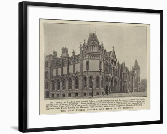 The New Public Library and Museum at Reading-null-Framed Giclee Print