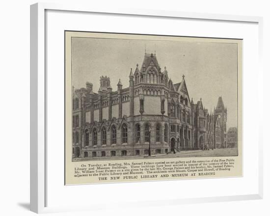 The New Public Library and Museum at Reading-null-Framed Giclee Print