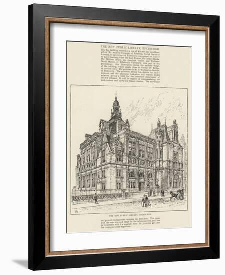 The New Public Library, Edinburgh-Frank Watkins-Framed Giclee Print