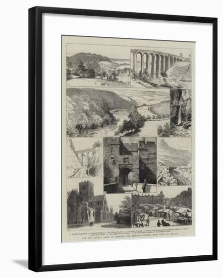 The New Railway Route to Scotland, the Midland Extension from Settle to Carlisle-null-Framed Giclee Print