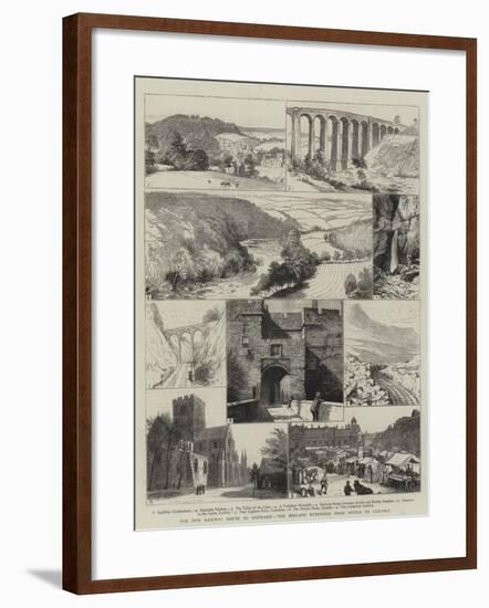 The New Railway Route to Scotland, the Midland Extension from Settle to Carlisle-null-Framed Giclee Print