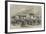 The New Railway Station at the Race-Course, Epsom Downs-null-Framed Giclee Print