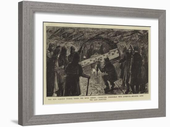 The New Railway Tunnel under the River Mersey-null-Framed Giclee Print