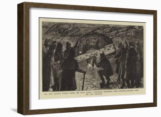 The New Railway Tunnel under the River Mersey-null-Framed Giclee Print