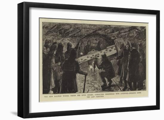 The New Railway Tunnel under the River Mersey-null-Framed Giclee Print