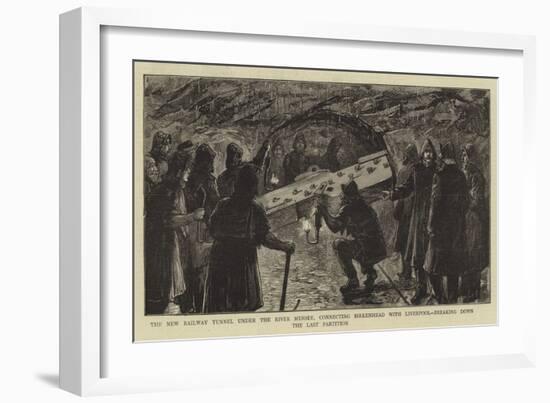 The New Railway Tunnel under the River Mersey-null-Framed Giclee Print