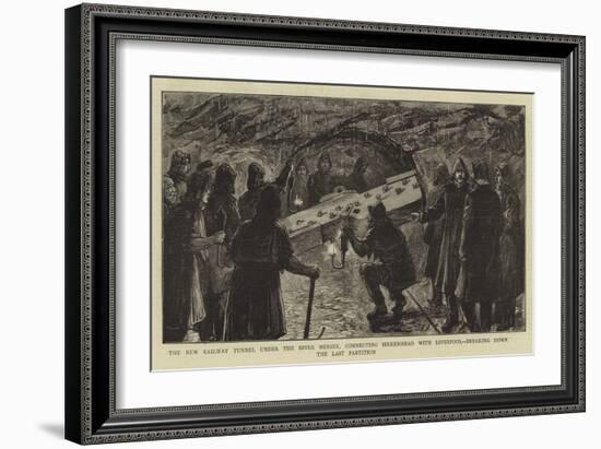 The New Railway Tunnel under the River Mersey-null-Framed Giclee Print