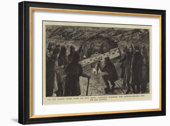 The New Railway Tunnel under the River Mersey-null-Framed Giclee Print