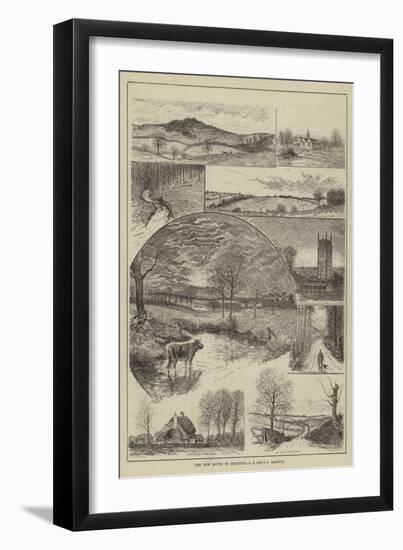 The New Route to Brighton, London Brighton and South Coast Railway-null-Framed Giclee Print