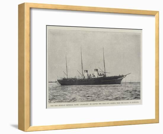 The New Russian Imperial Yacht Standart, to Convey the Czar and Czarina from the Baltic to Scotland-null-Framed Giclee Print