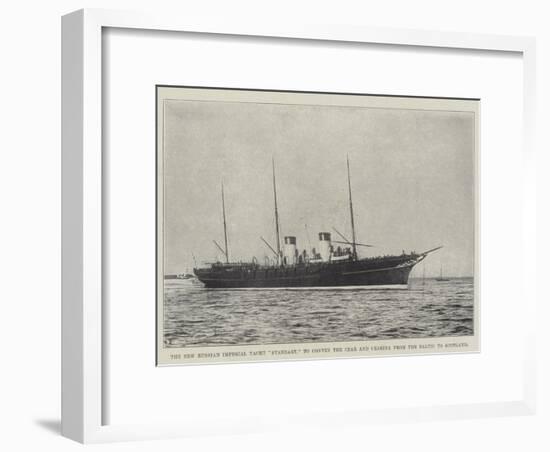 The New Russian Imperial Yacht Standart, to Convey the Czar and Czarina from the Baltic to Scotland-null-Framed Giclee Print