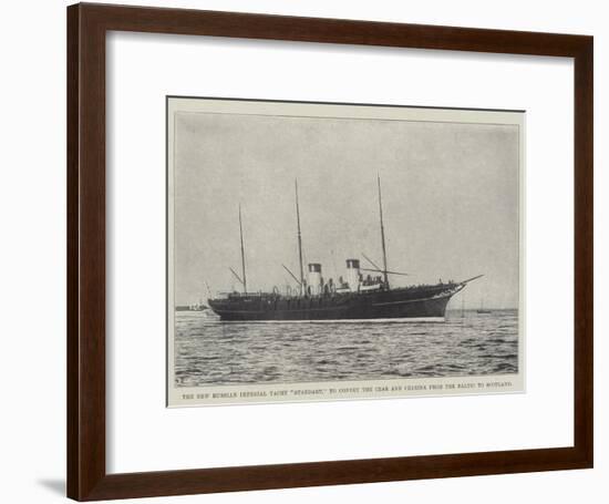 The New Russian Imperial Yacht Standart, to Convey the Czar and Czarina from the Baltic to Scotland-null-Framed Giclee Print