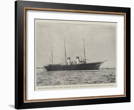 The New Russian Imperial Yacht Standart, to Convey the Czar and Czarina from the Baltic to Scotland-null-Framed Giclee Print