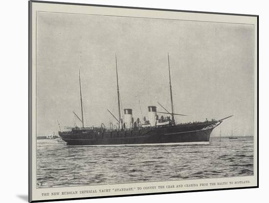 The New Russian Imperial Yacht Standart, to Convey the Czar and Czarina from the Baltic to Scotland-null-Mounted Giclee Print