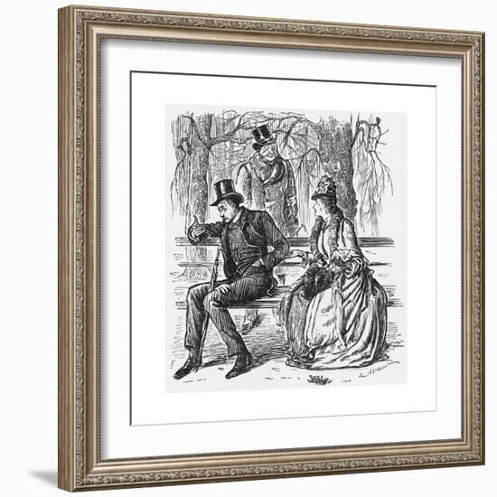 The New Science, 1887-George Du Maurier-Framed Giclee Print