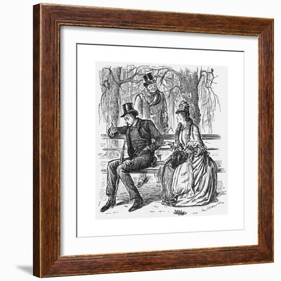 The New Science, 1887-George Du Maurier-Framed Giclee Print